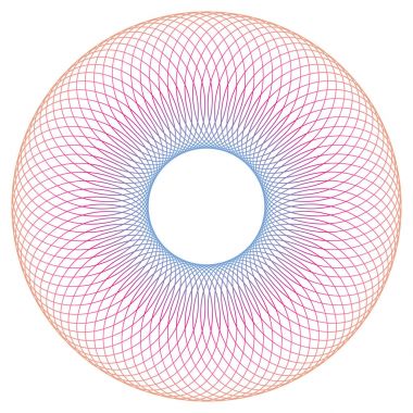 Yuvarlak Guilloche desen