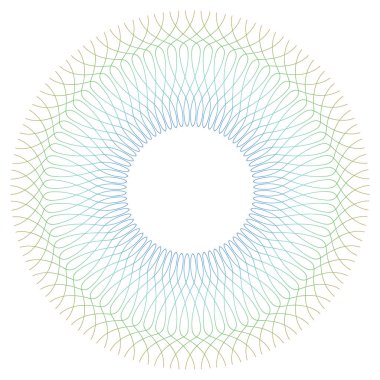 Yuvarlak Guilloche desen