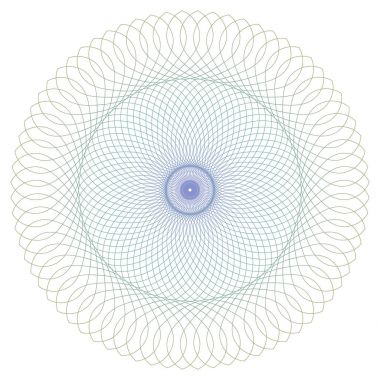 Yuvarlak Guilloche desen