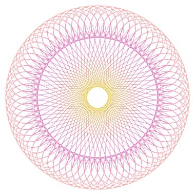 Yuvarlak Guilloche desen