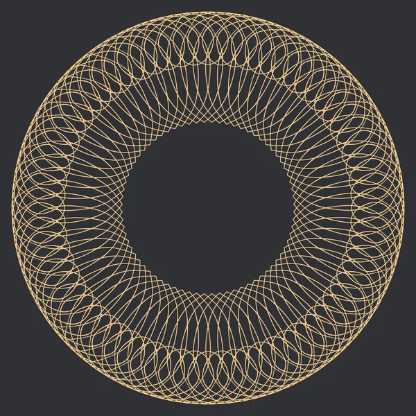 Modèle guilloché rond — Image vectorielle