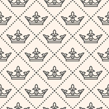 Taç sembolü ile Seamless Modeli 