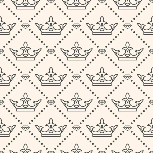 Taç sembolü ile Seamless Modeli 