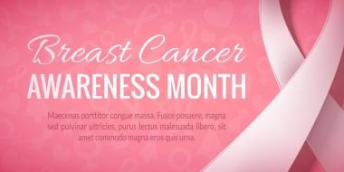 Meme kanseri Ekim farkındalık ay kampanya arka plan