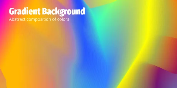 Bunte Farbverlauf abstrakten Hintergrund. Modernes Grafikdesign — Stockvektor