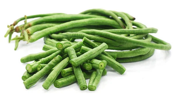 Chinese Long Beans Isolated White Background — Stock Photo, Image