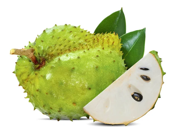 Soursop Fruit Isolated White Background — Stock Photo, Image