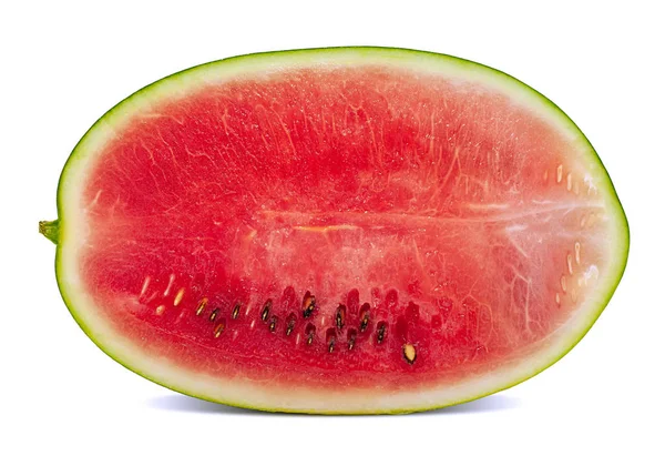 Objeto Único Watermelon Fruit Isolado Fundo Branco — Fotografia de Stock