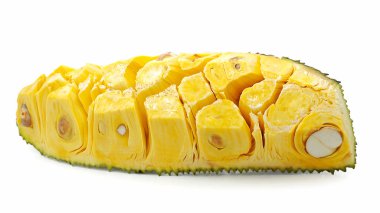 Tatlı Jackfruit beyaz arka planda izole edilmiş