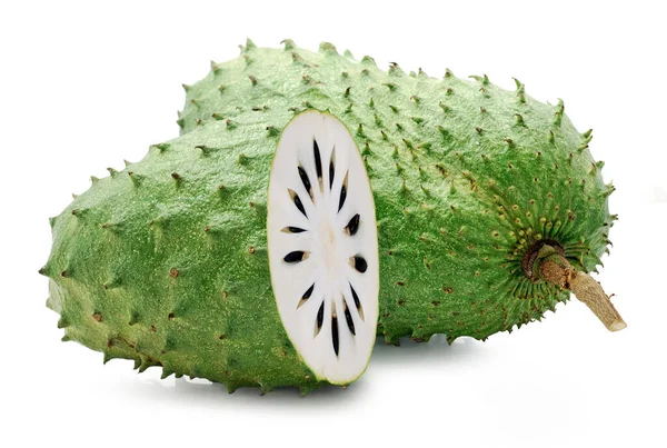 Soursop Custard Apple Fuite Isolated White Background — Stock Photo, Image