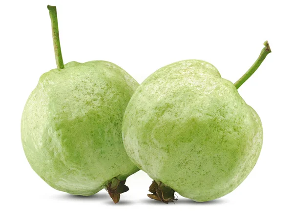 Guava Frukt Isolerad Vit Bakgrund — Stockfoto