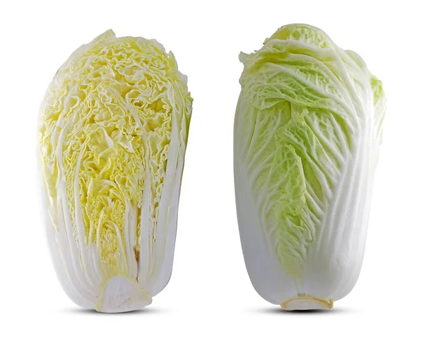 白色背景的大白菜 — 图库照片