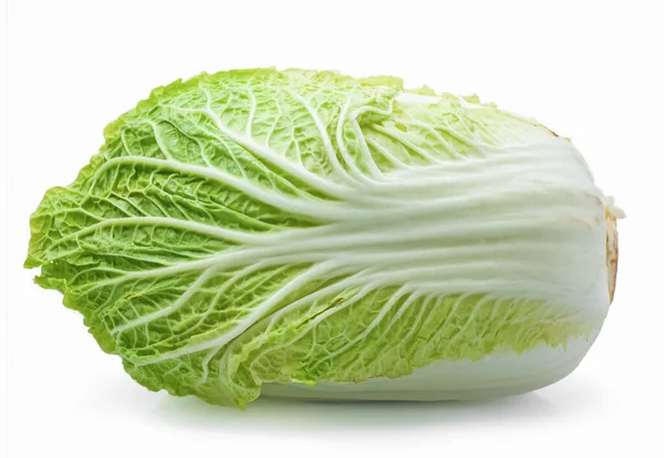 Fresh Chinese Cabbage Isolated White Background — Stock Photo, Image