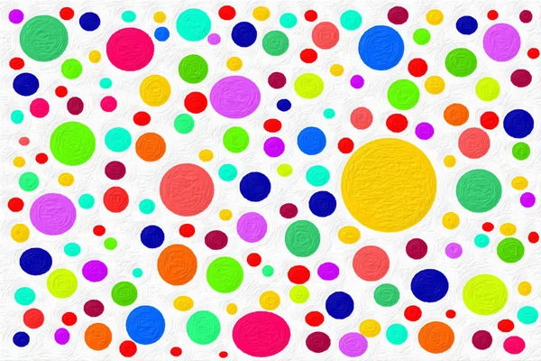 Illustration mehrfarbiger texturierter Luftballons auf weißem Hintergrund. — Stockfoto