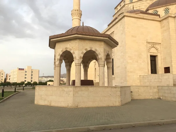Fantastisk Utsikt Över Helig Plats För Moskén Muscat Oman Med — Stockfoto