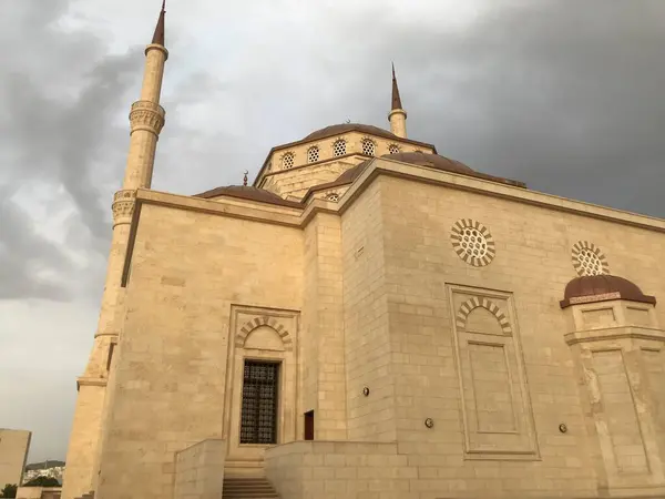 Изометрический Вид Святое Место Мечети Маскате Оман Необходимой Инфраструктурой Мусульманских — стоковое фото