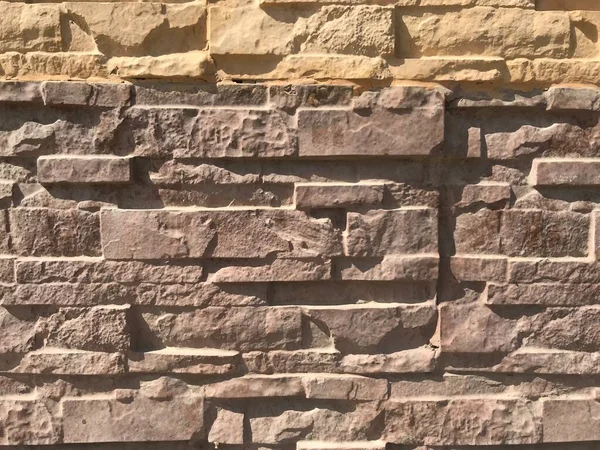Steinschlagarbeiten Für Wandoberflächen Der Verbundmauer Eines Villenwohnhauses — Stockfoto