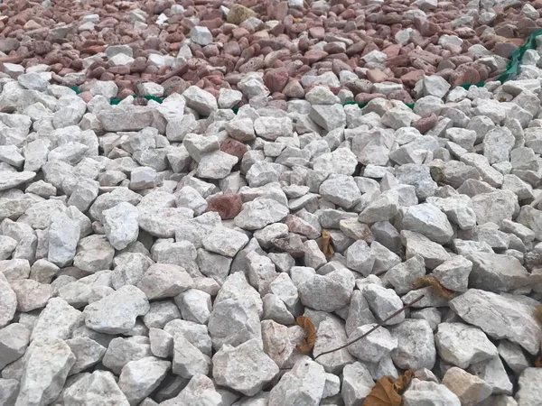 Zbliżenie Obraz Złamane Kamienie Żwirowe Lub Kruszywa Mogą Być Wykorzystywane — Zdjęcie stockowe