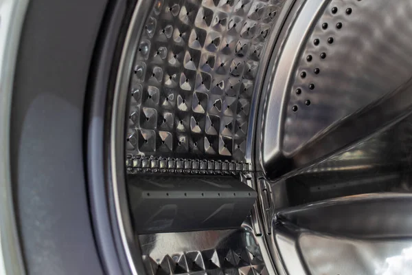 Pračka Buben Pozadí Copyspace Ukazující Koncepci Domácnosti — Stock fotografie
