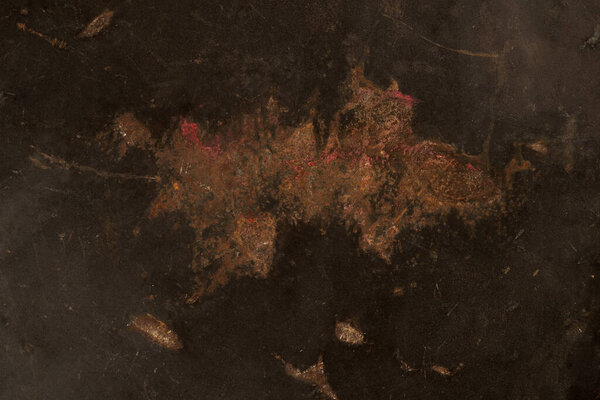 Dark rustic metallic texture with scratches for background