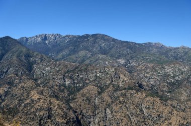 Dağ manzarası Kings Kanyon Milli Parkı, California