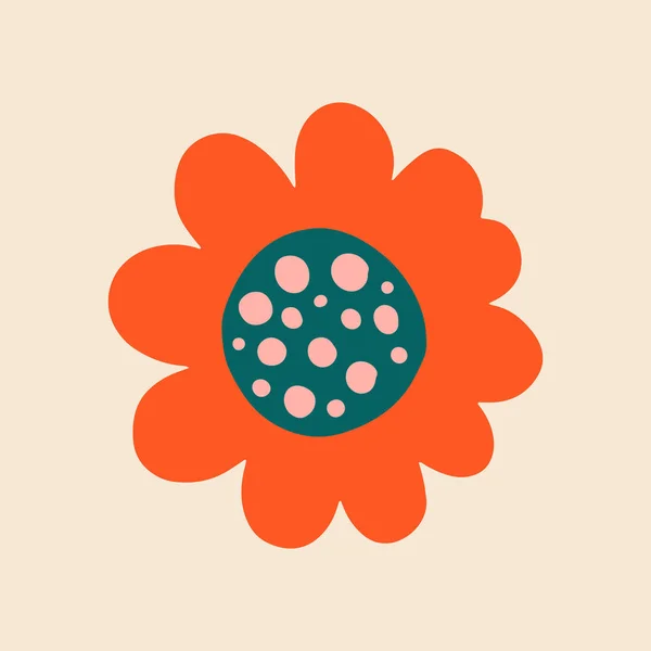 Çizimi Düz Dekoratif Çiçekler Tasarım Web Tasarımı Tekstil Seramik Ambalaj — Stok Vektör