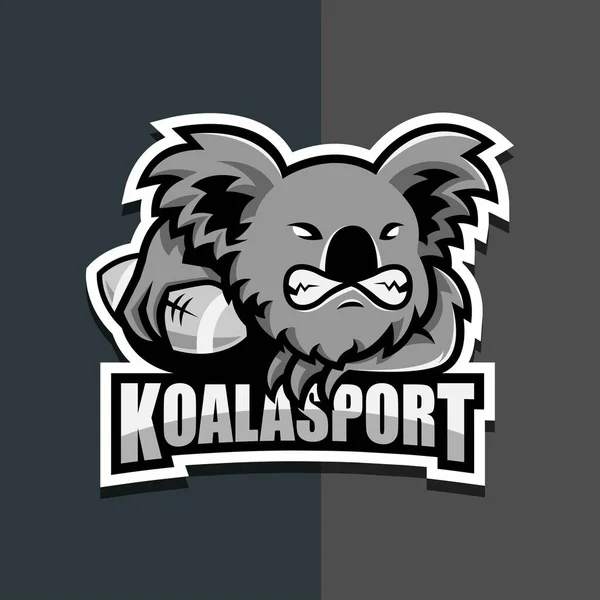 Logotipo Mascota Koala Para Equipo Comunidad Juegos Deporte Etc —  Fotos de Stock