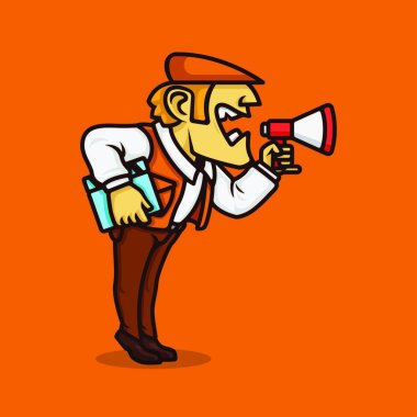 Yönetmen Megafonla Çığlık at Yönetmen Film Yönetmeni Çizgi Film Karakteri