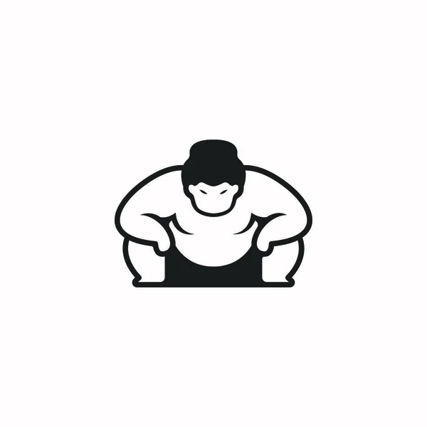 Sumo Logo Karakteri Tasarım Vektörü