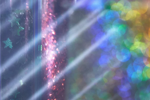 Homályos Confetti Stars háttér. Homályos csoda textúra. Deaktivált mágikus háttér. Absztrakt karácsony, nyaralás háttér. — Stock Fotó