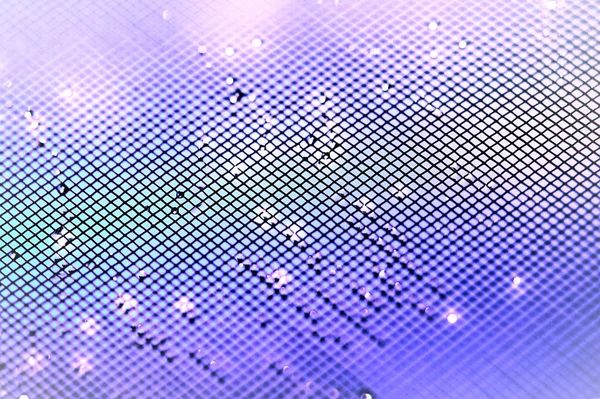 Misty fundo azul e roxo. Suave fundo gradiente borrado. Fundo abstrato com grade borrada de linhas. Gotas de chuva desfocadas na grelha. Conceito de design, texto, cartão postal, fundo . — Fotografia de Stock