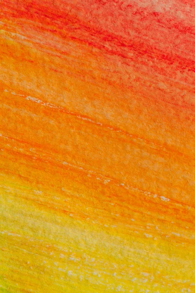Fundo amarelo-alaranjado. Aquarela fundo quente. Abstrato pintados à mão lápis de aquarela fundo. Concentração de outono, fogo, sol . — Fotografia de Stock