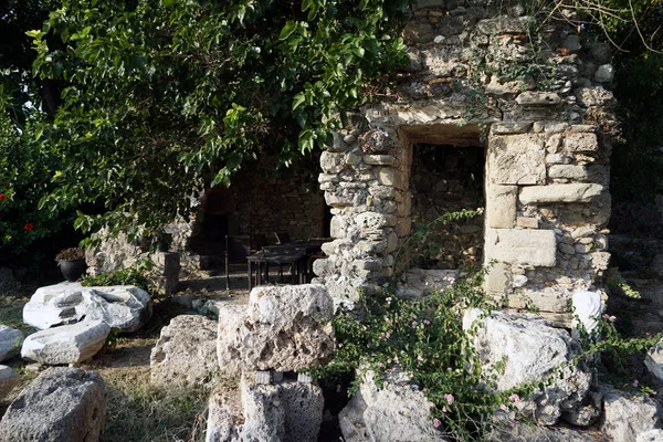 2014 Side Turkey Ruins Ancient City Side 울퉁불퉁 커다란 에서의 — 스톡 사진