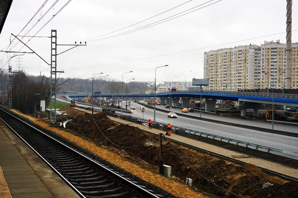 Krasnogorsk Moscow Region Russia December 2019 View Railway Station Volokolamsk — Stock Photo, Image