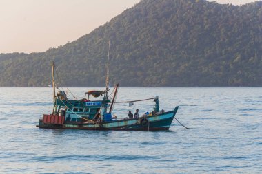 Okyanus manzaralı Koh Rong Samloem, Kamboçya
