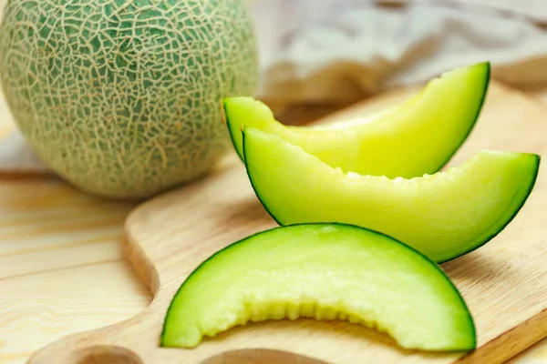 Frische süße grüne Melone — Stockfoto