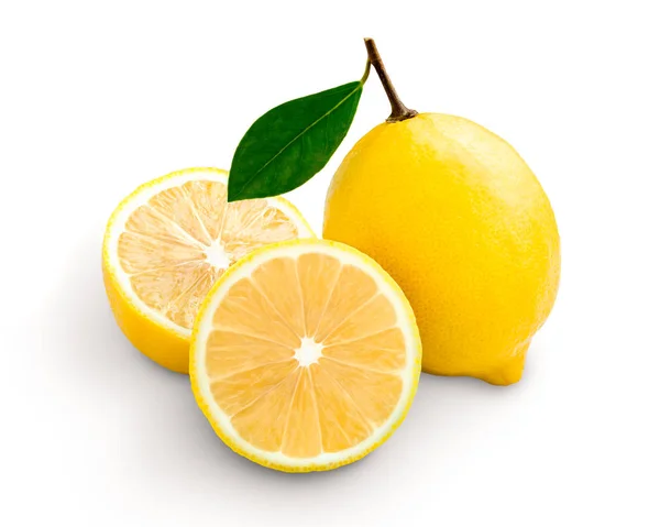 Свіжих лимонів, ізольовані — стокове фото