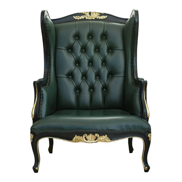Luxus Vintage Stuhl Isoliert Auf Weißem Hintergrund — Stockfoto