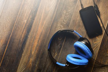 akıllı telefon ve aksesuarları kulaklıklar, mobilephone arka planı için