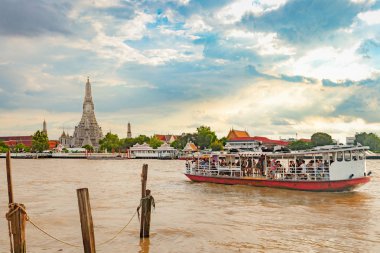 WAT Arun Rajwararam bangkok Tayland at. Peyzaj Fotoğraf