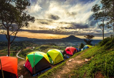 Khao Takhian STK View Point sabah doğarken Khao kho: Phetchabun, Thailand