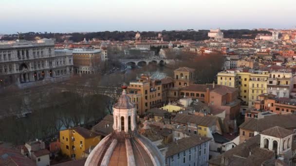 Yüksek Mahkeme Sarayı 'nın Açılış Vuruşu, Roma — Stok video