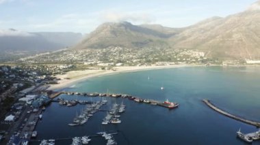 Cape Town, Güney Afrika 'daki Hout Körfezi' nin panoramik görüntüsü