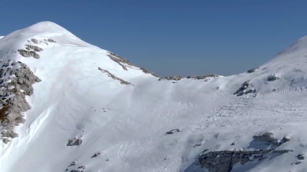 Bergtoppen in de Alpen — Stockvideo