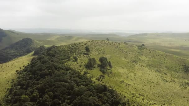 Güney Afrika 'daki kırsal bölgenin yörünge görüntüsü — Stok video