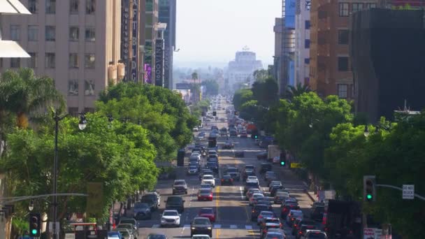 Trafik i Hollywood, Los Angeles, Kalifornien — Stockvideo