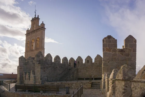 Viejo Campanario Dentro Pared Ávila España —  Fotos de Stock