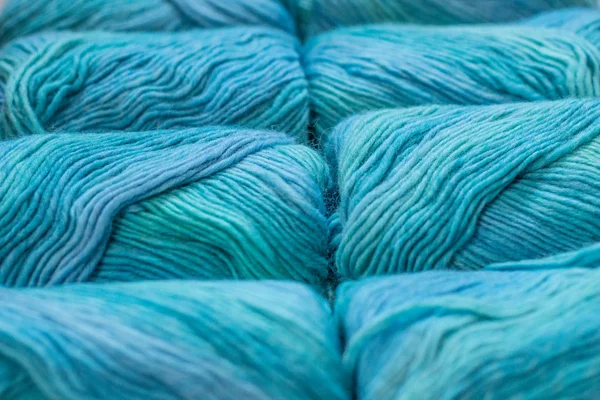 Close image of several skeins of yarn — Stock Photo, Image