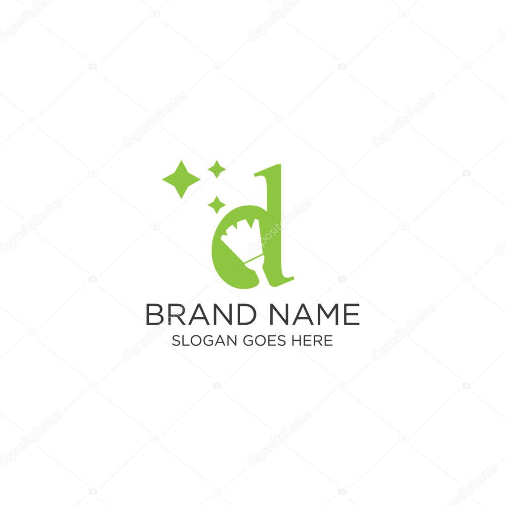  Creative and modern D letter cleaning logo design template vector eps 