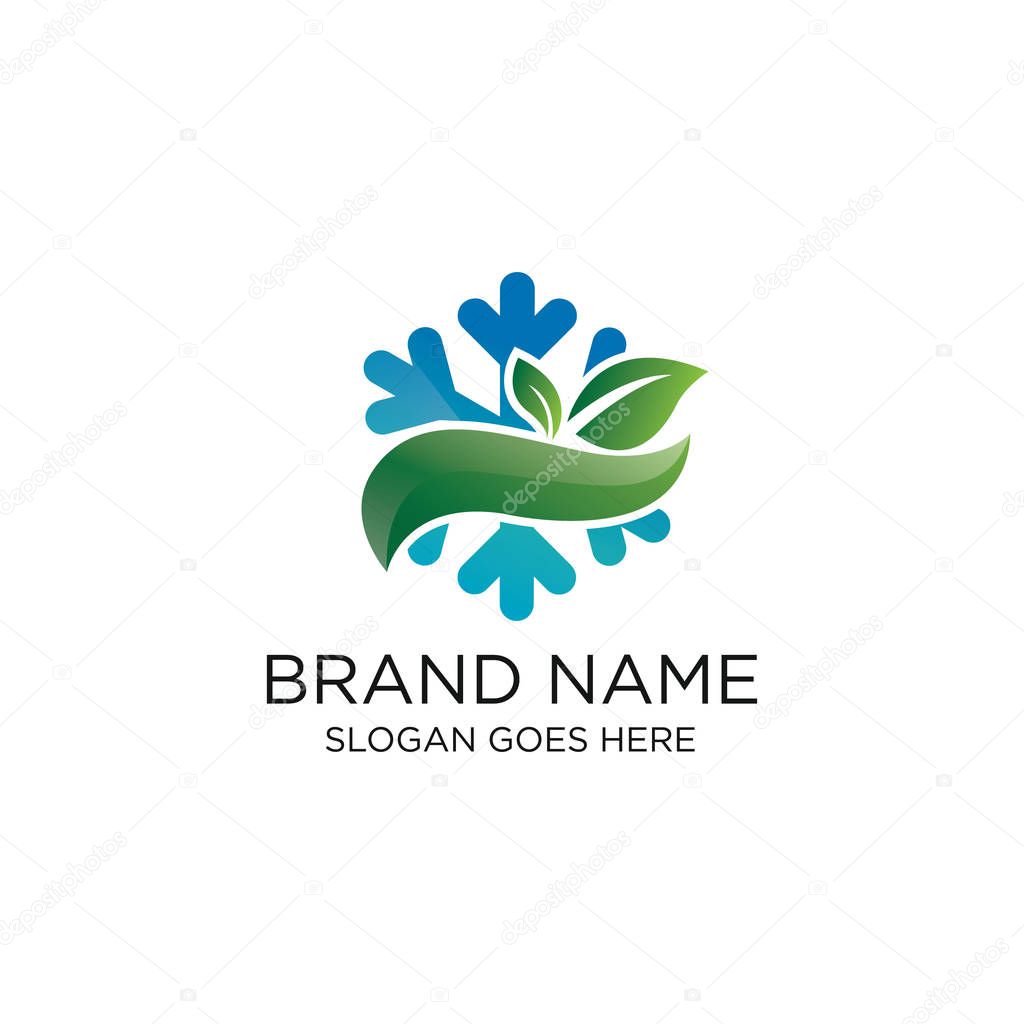 Creative and modern frozen food logo design template vector eps for use food business purpose